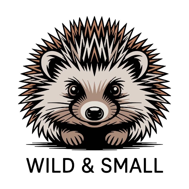 Wildes Igel Motiv