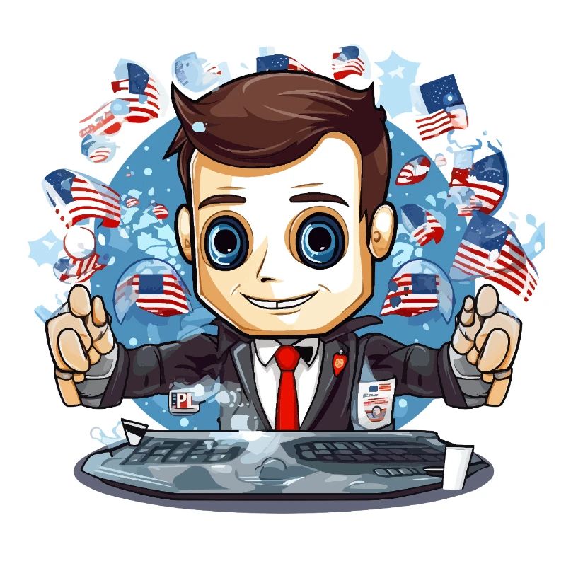 Motif TechDJ des drapeaux américains