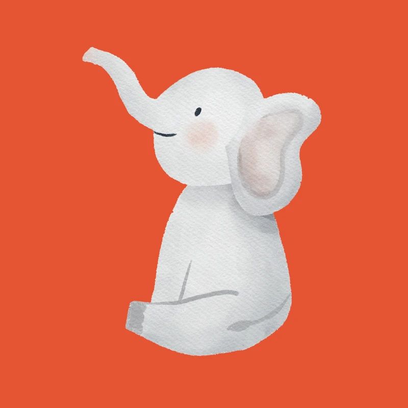 Petit éléphant mignon.