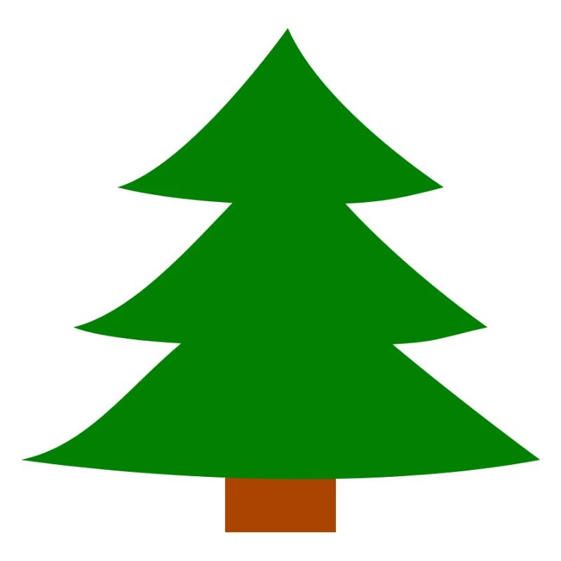 Silhouette du sapin de Noël