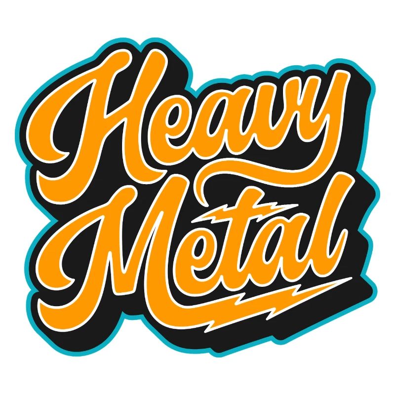 Heavy Metal Bold Script Logo