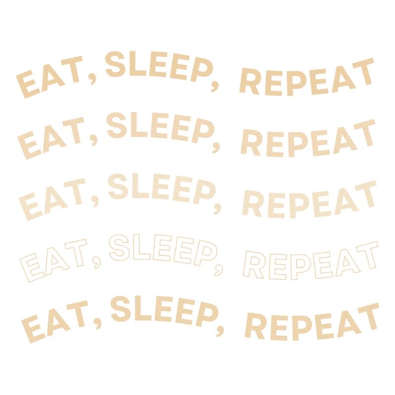 Eat Sleep Repeat Pattern