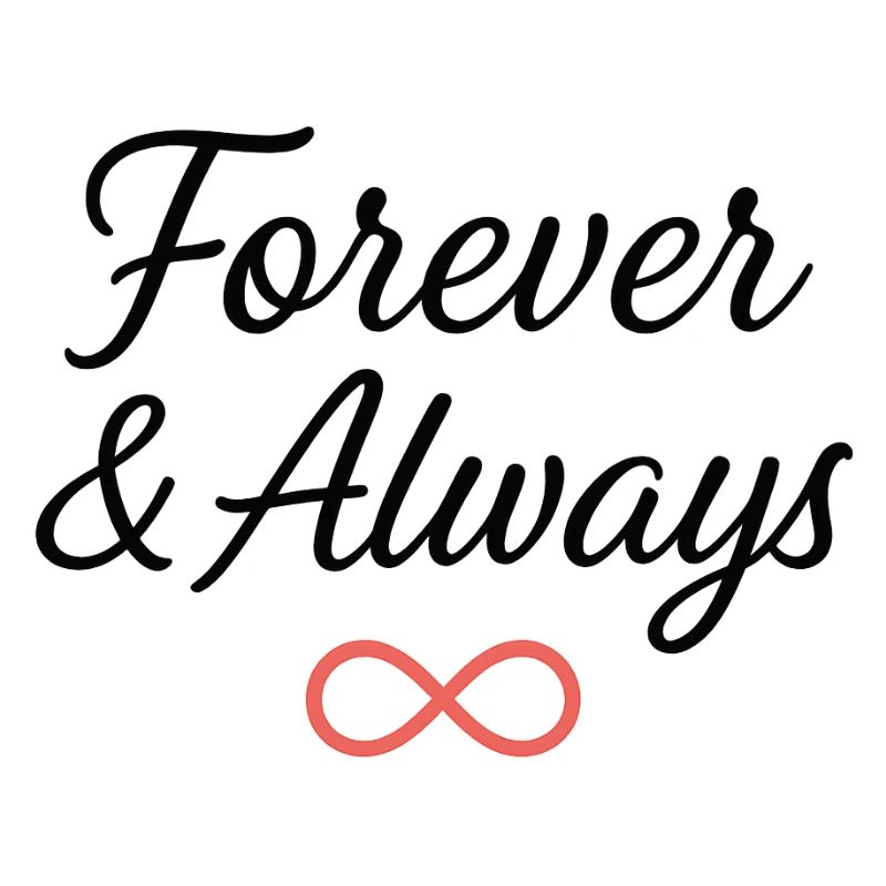 Conception de typographie de symbole de l’infini éternel