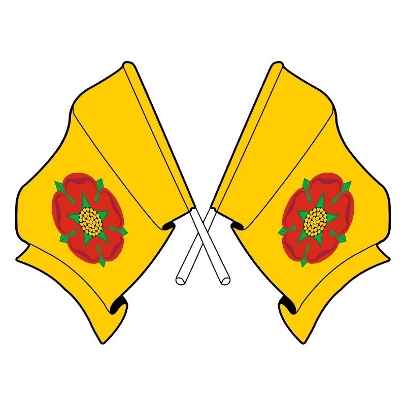 Drapeaux croisés du Lancashire