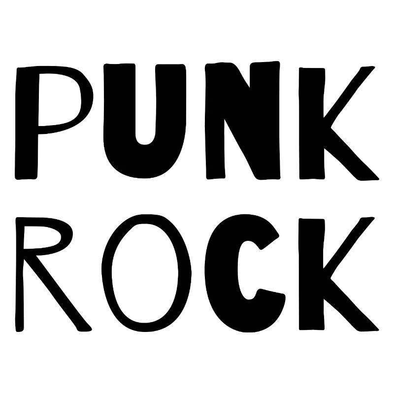 Punkrock-Musik-Logo-Design