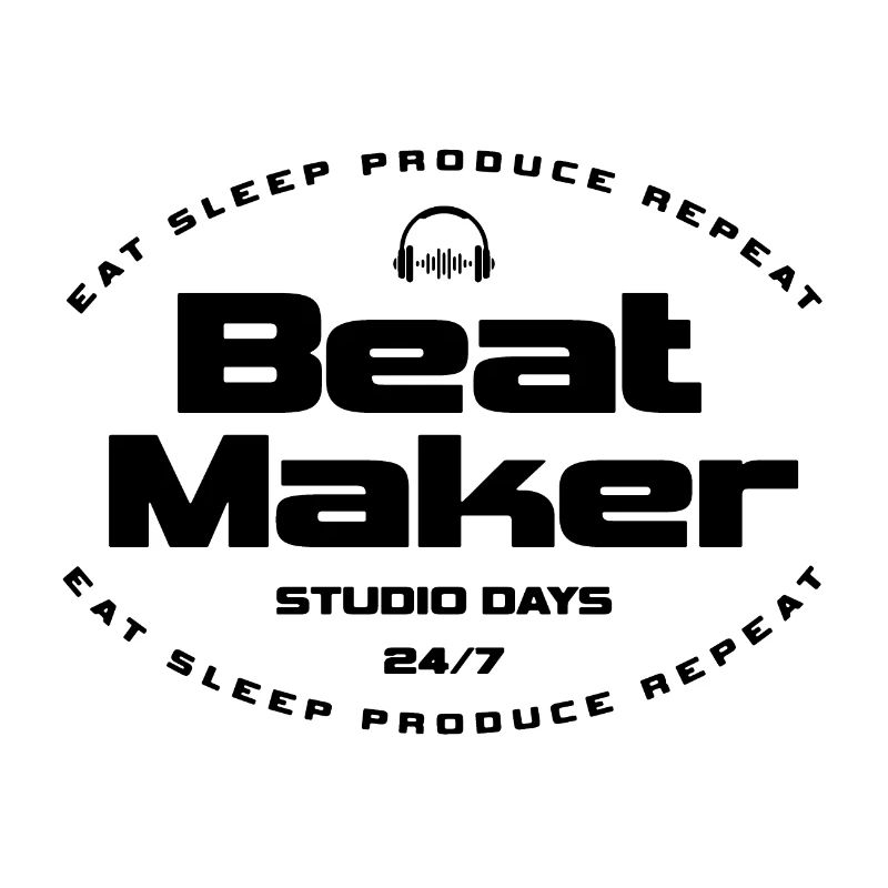 Beat Maker Musik Spruch Design
