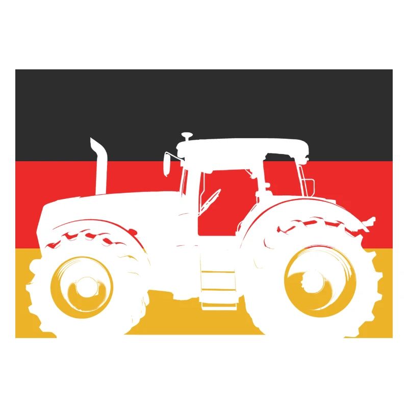Tractor with German flag – Farmer Stolz