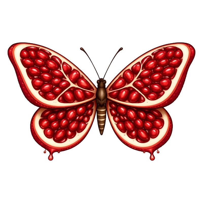 Papillon grenade – ailes pleines de graines