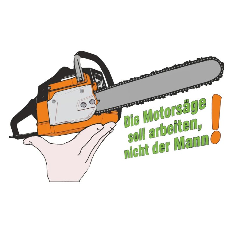 Chainsaw humor without background