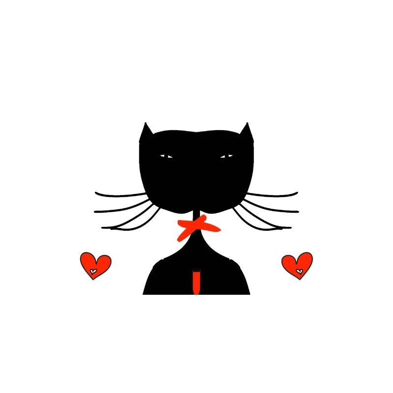schwarze katze