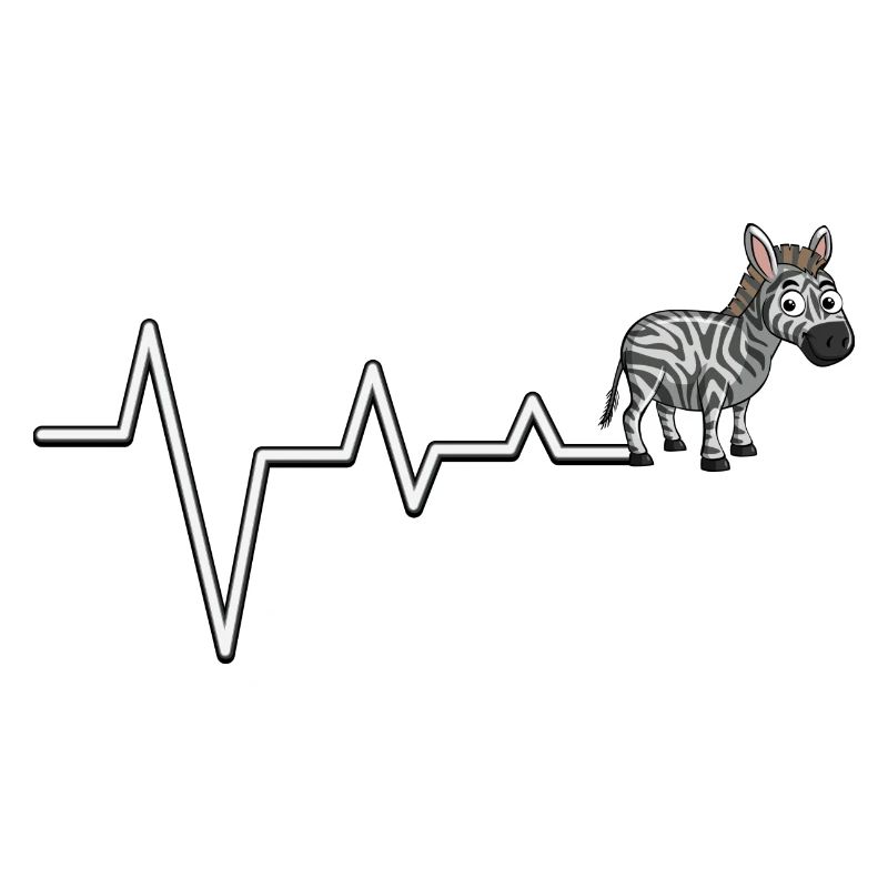 Zebra ECG Line Tee