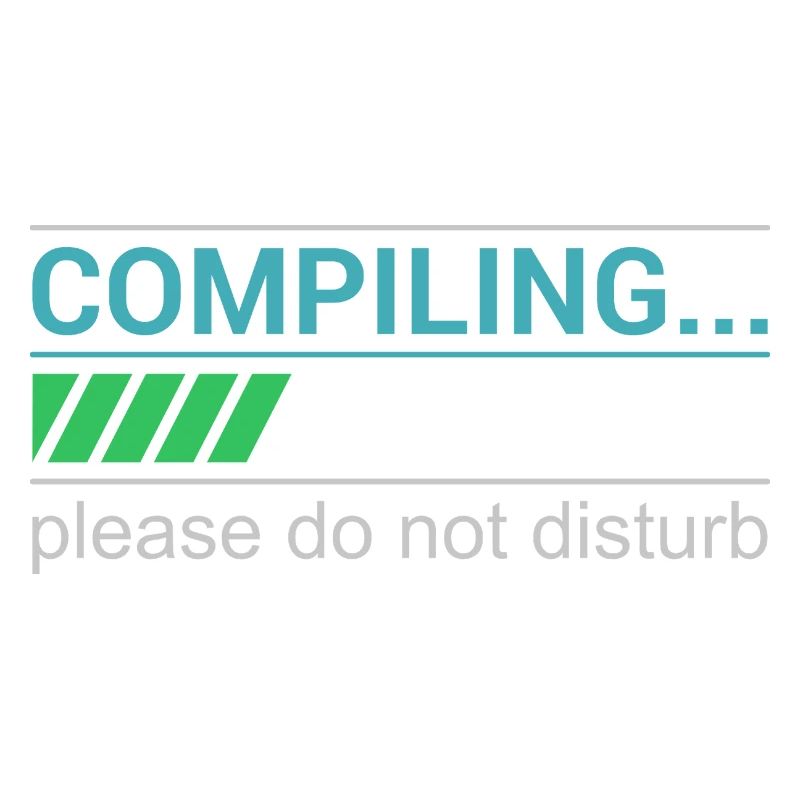 Funny Programmer T-Shirt - Compiling Please