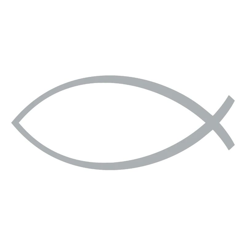 Ichtus poisson argent