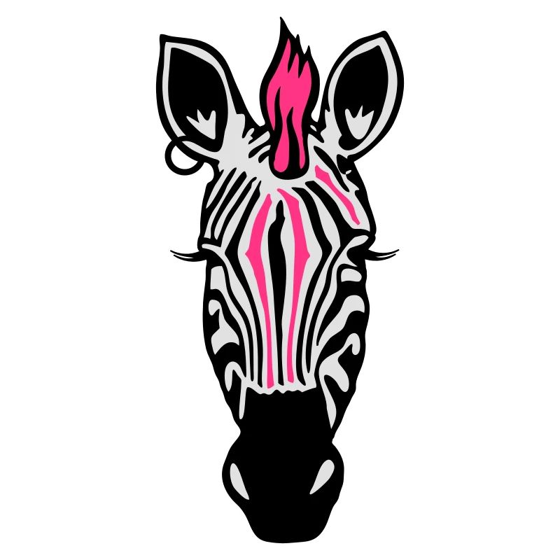 Zebra Punk with an earring