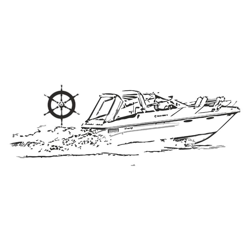 motorboat steering wheel