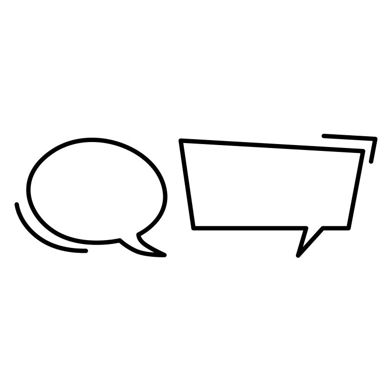 Comic speech bubbles