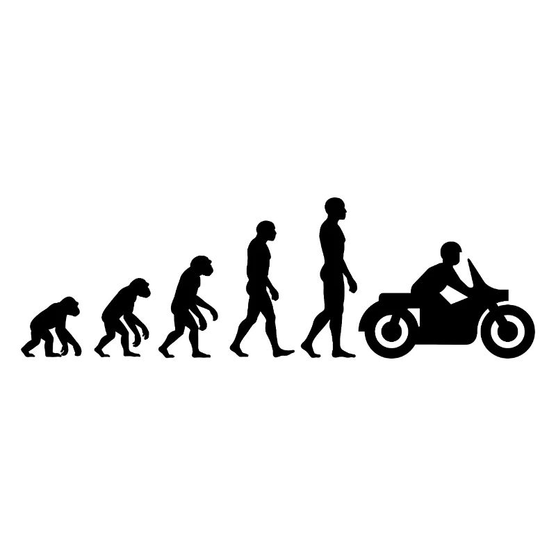 EVOLUTION: VOM AFFEN ZUM MOTORRADFAHRER!