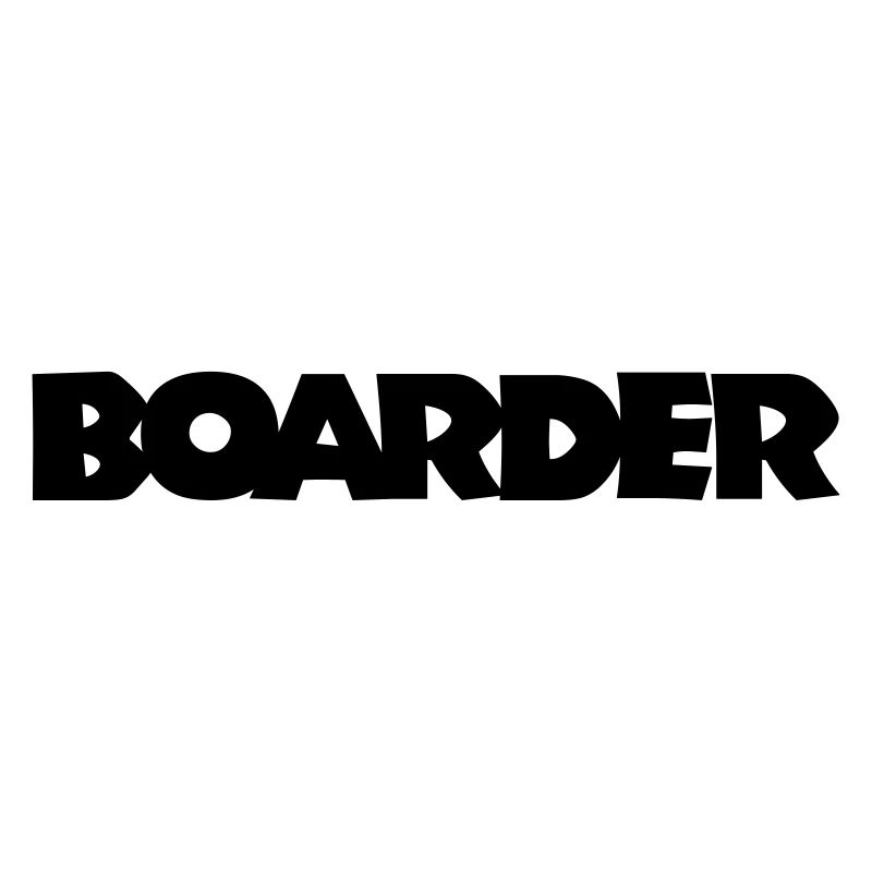 Boarder (Schwarz) Snowboard Snowboarder