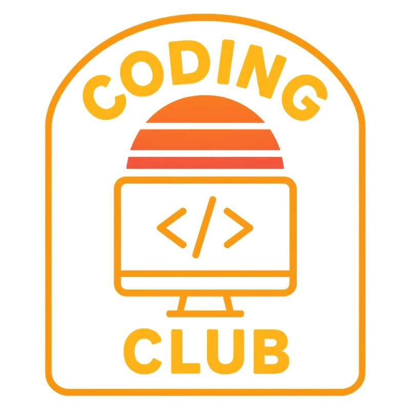 Coding Club Retro Sunrise Design