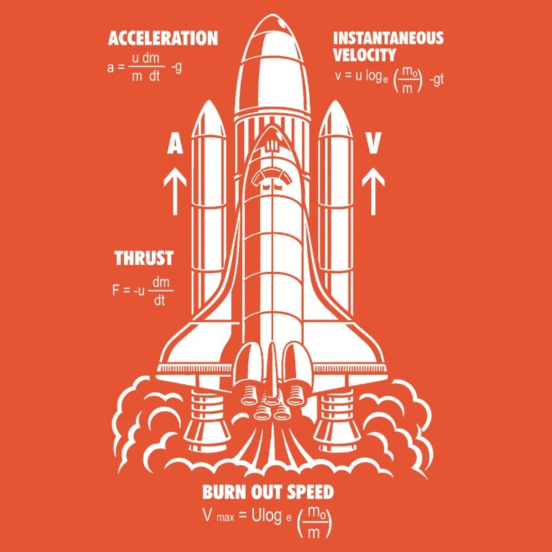 Rocket Propulsion Formula Nerdy STEM Rakete Geschenk