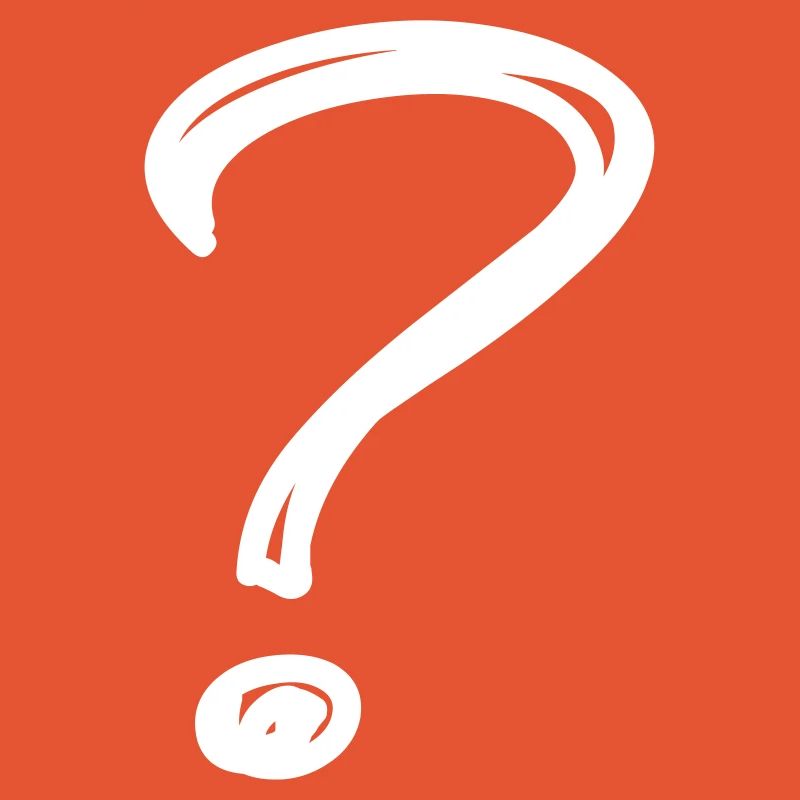 A question mark