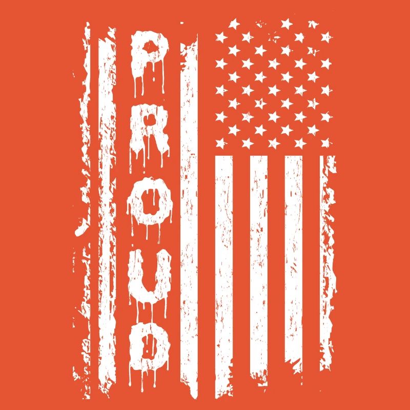 Drapeaux américains et graphiques de texte