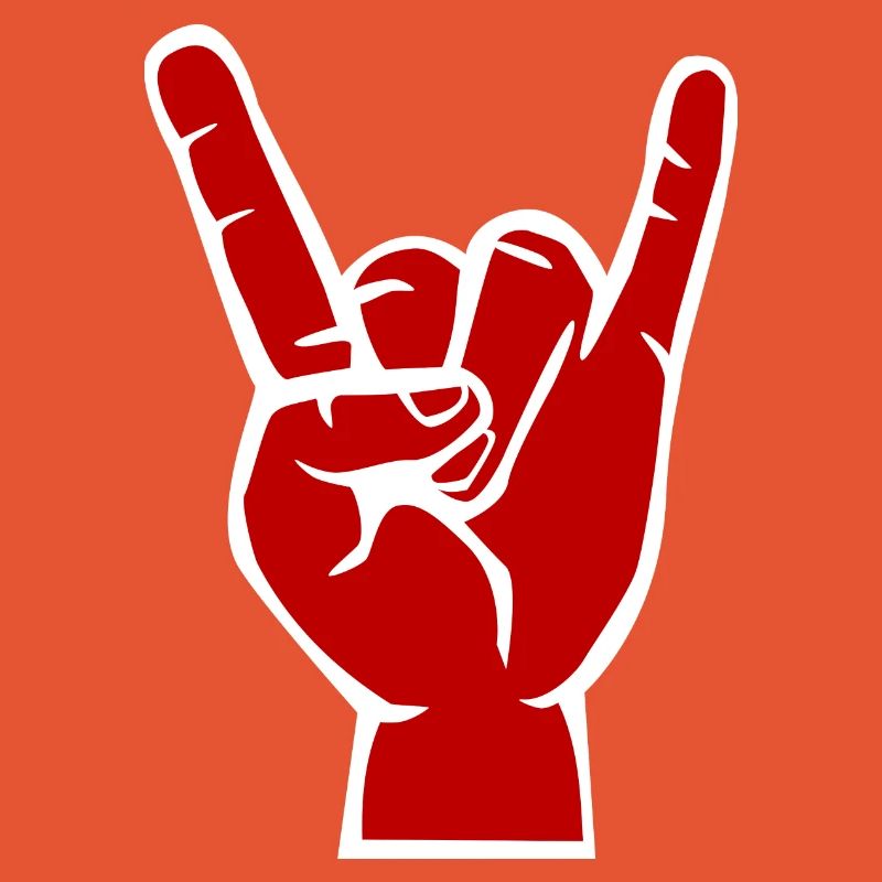 Teufels -Hand, Devil Rock cool metal Symbol