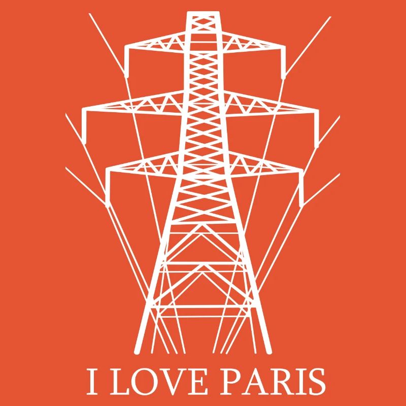 Ironique, j’adore Paris Tour Eiffel comme pôle électrique