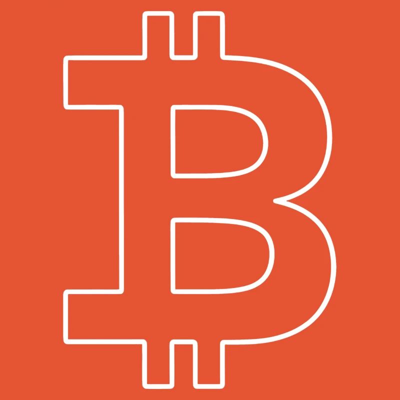 Bitcoin Silhouette Taschenformat Währung