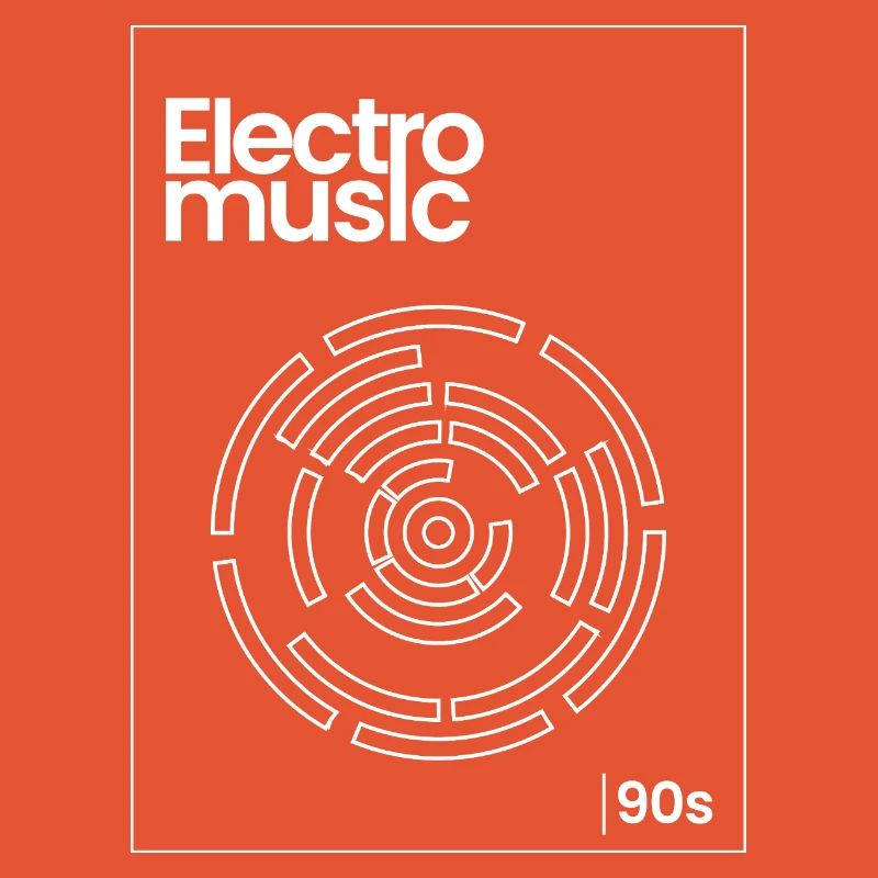 Electro Maze Techno Tee des années 90