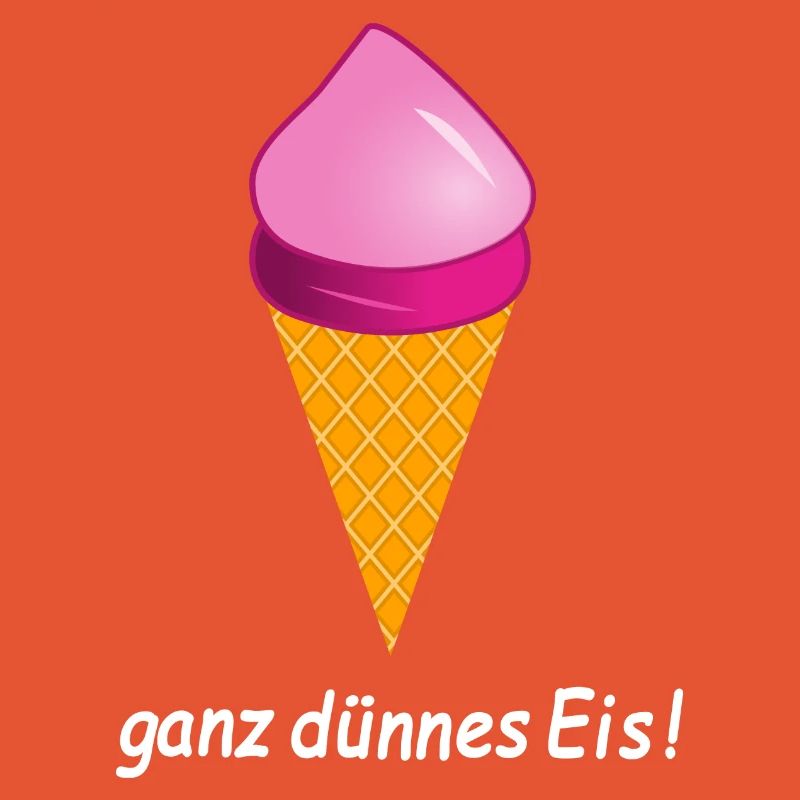 ganz dünnes Eis Eiscreme