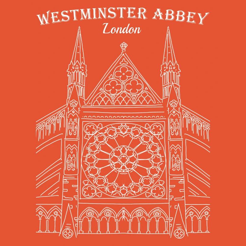 Londres, l’abbaye de Westminster, dessin de l’Angleterre
