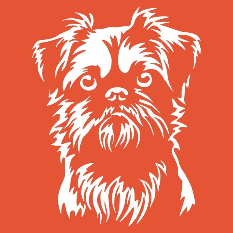 Brussels Griffon Head "Black Edition"