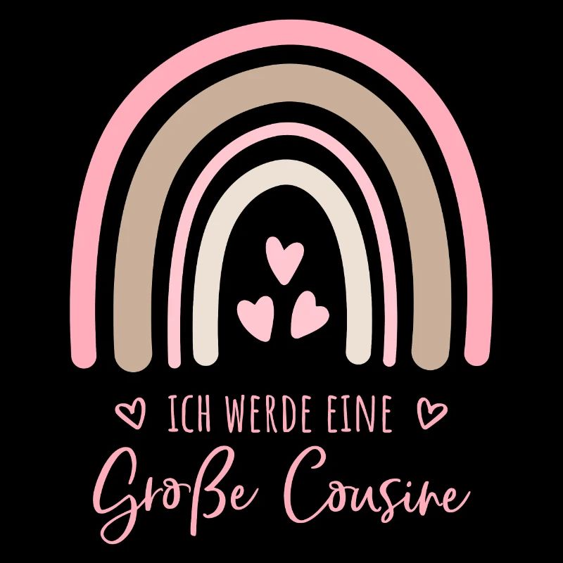 Ich werde eine große Cousine Boho Regenbogen