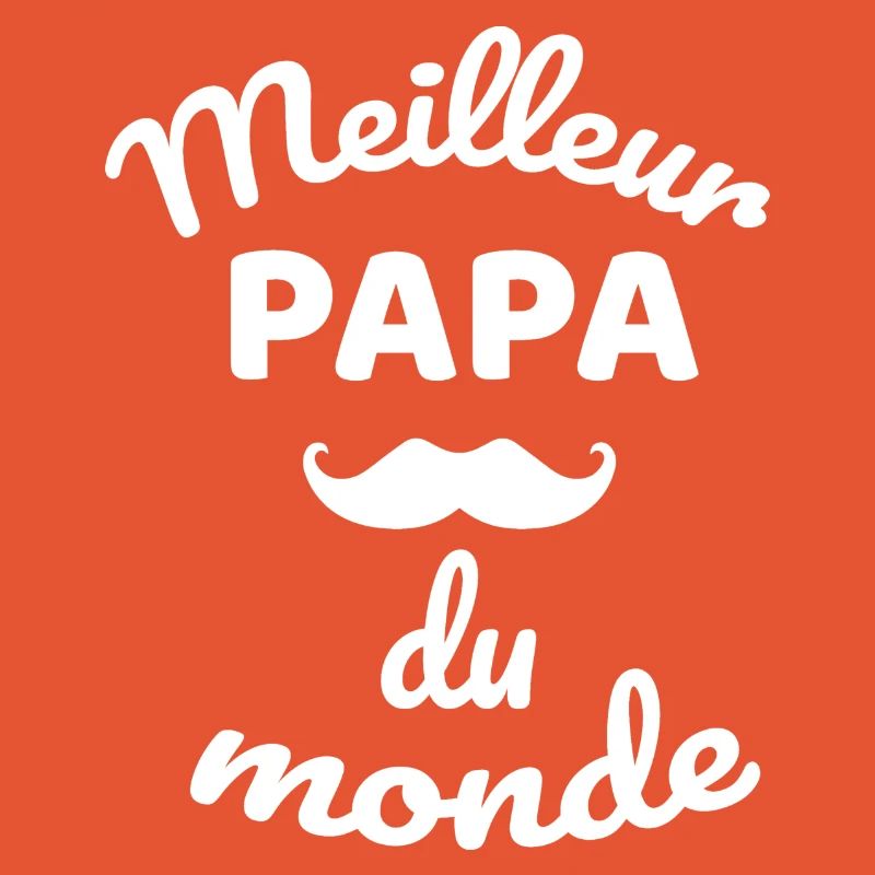 Authentisches Gesamt-Schnurrbart-Papa-Design