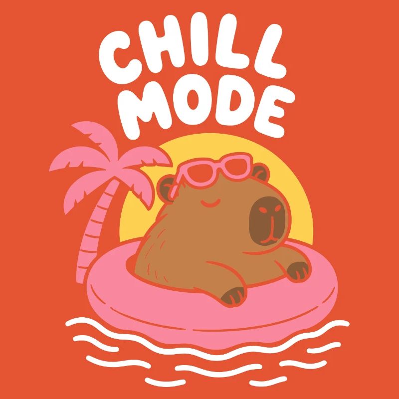 Chill Mode Floating Capybara