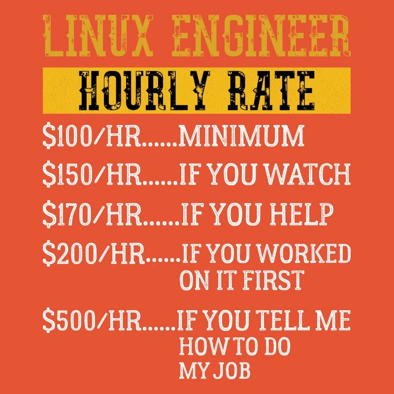 Linux Engineer Stundensatz Mechaniker Arbeitsrate