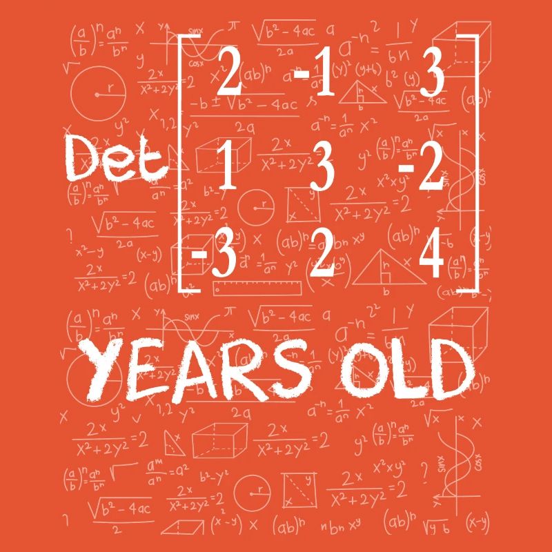 63rd birthday 63 years matrix determinant