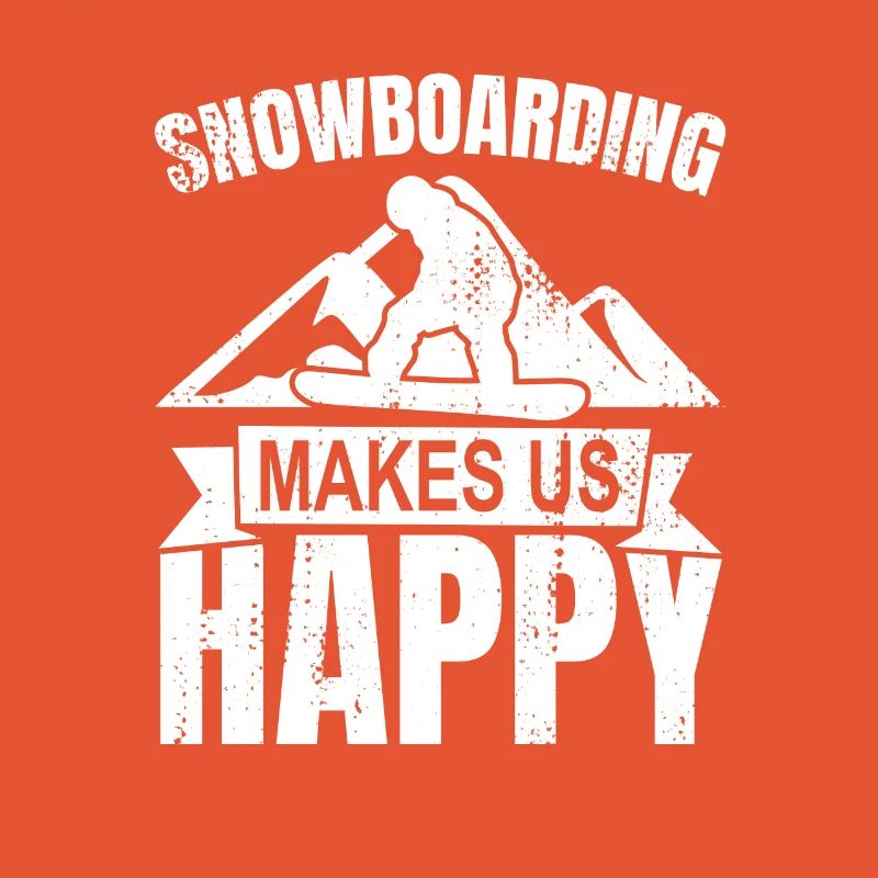 Slogan snowboard
