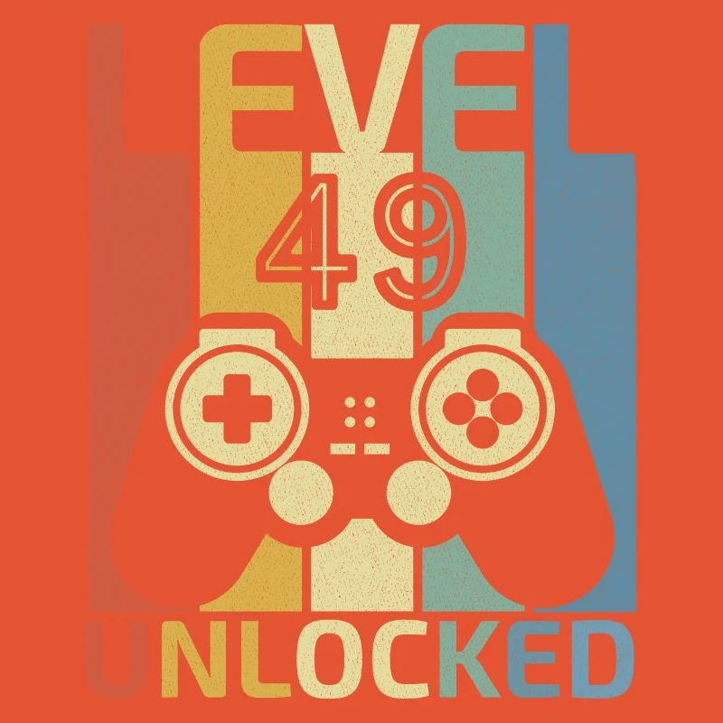 Level 49 freigeschaltet Lustiger Videospieler 48. Geburtstag