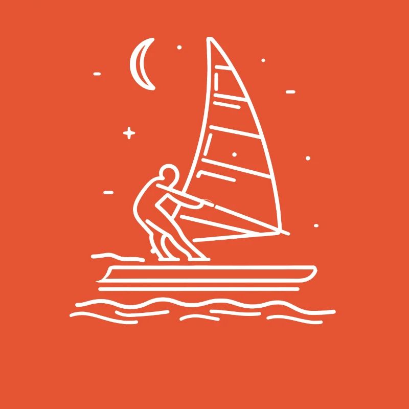 Dessin de planche à voile