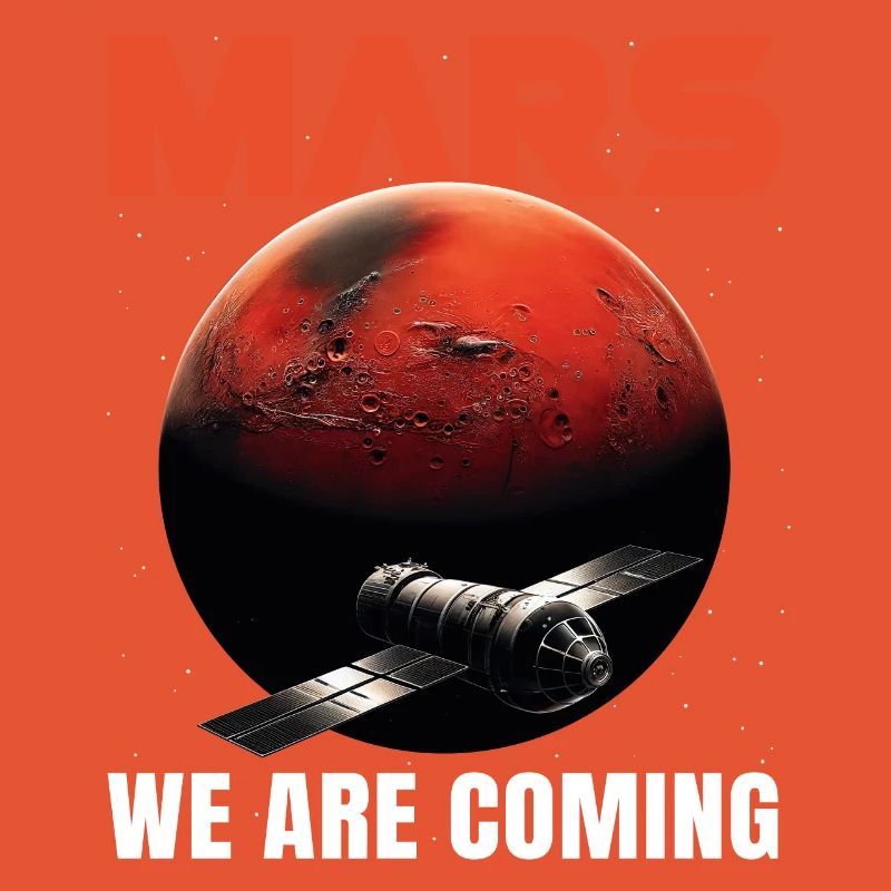 Mars Mission Red Planet Spaceship Space