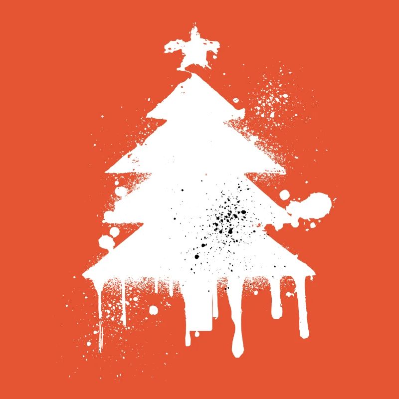 Weihnachtsbaum Spritzeneffekt