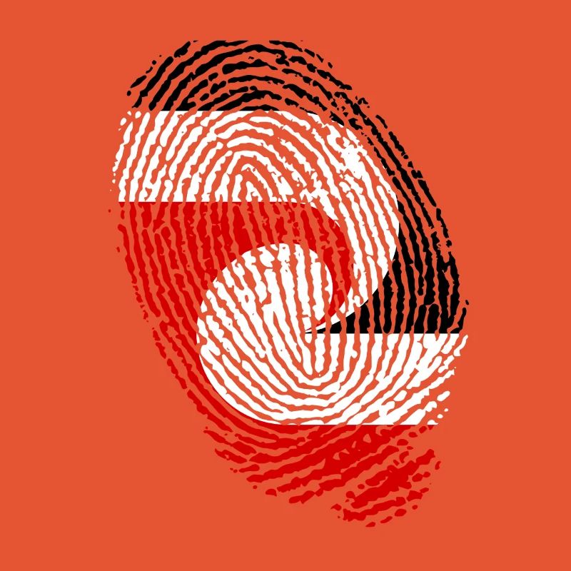 Empreintes digitales du drapeau maori, Nouvelle-Zélande