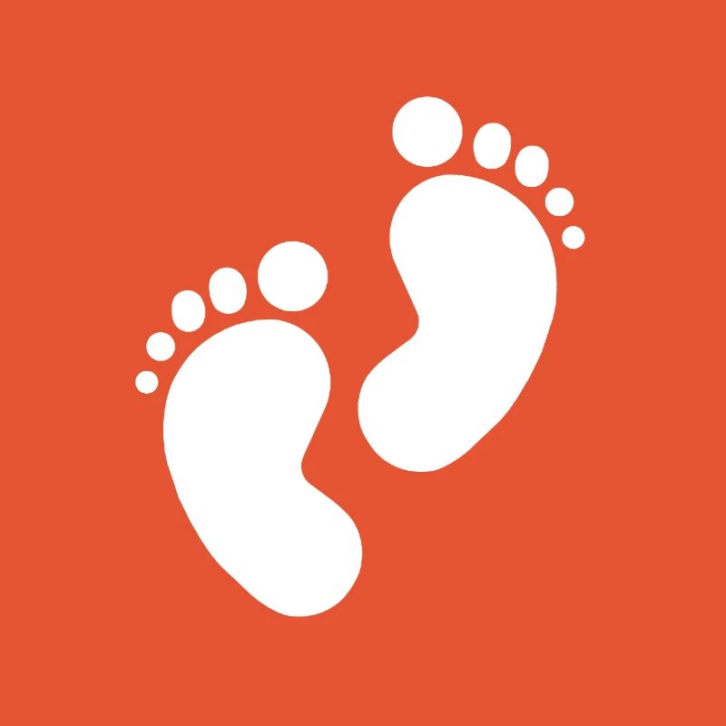 Empreinte de bébé, pieds de bébé