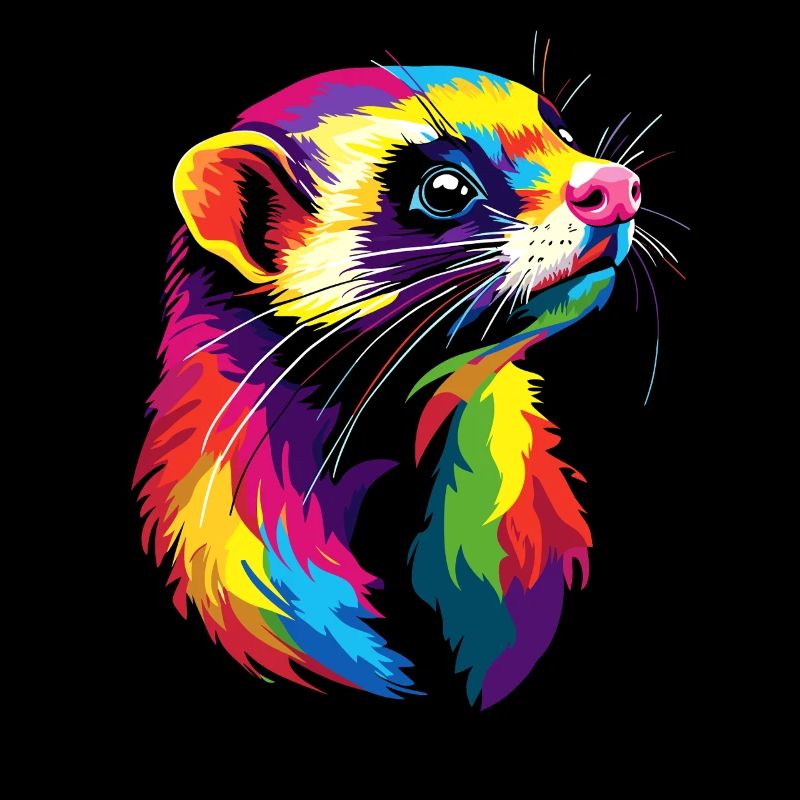 Ferret Ferret Polecat Marten Weasel Cute Ferret