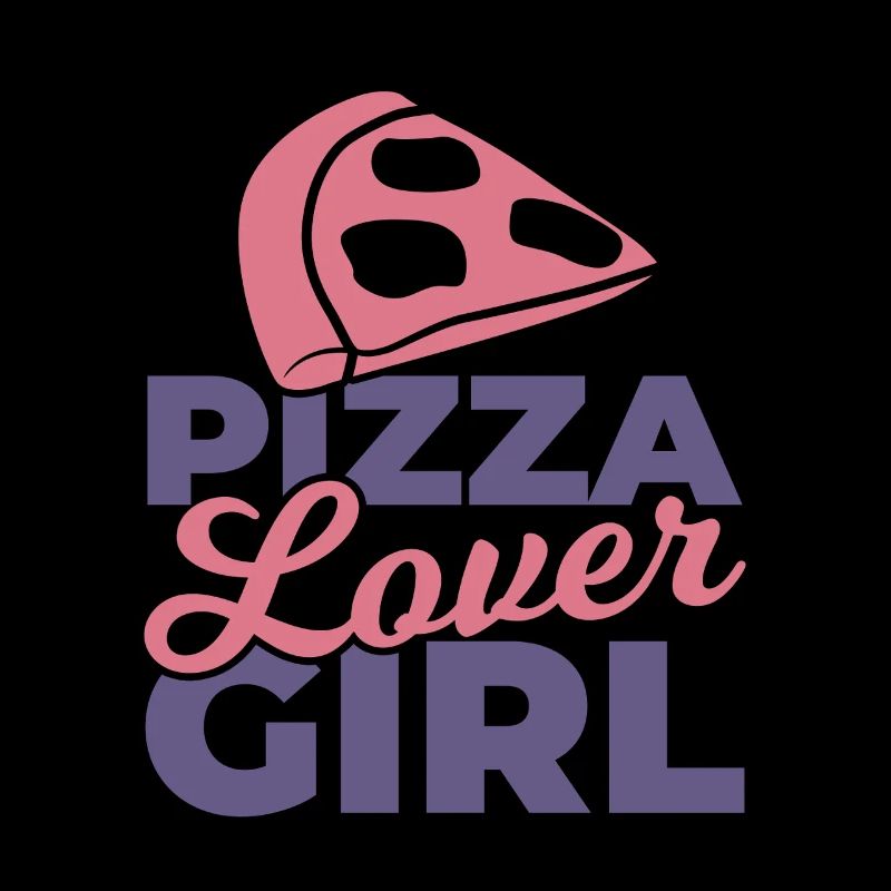 Mädchen das Pizza liebt
