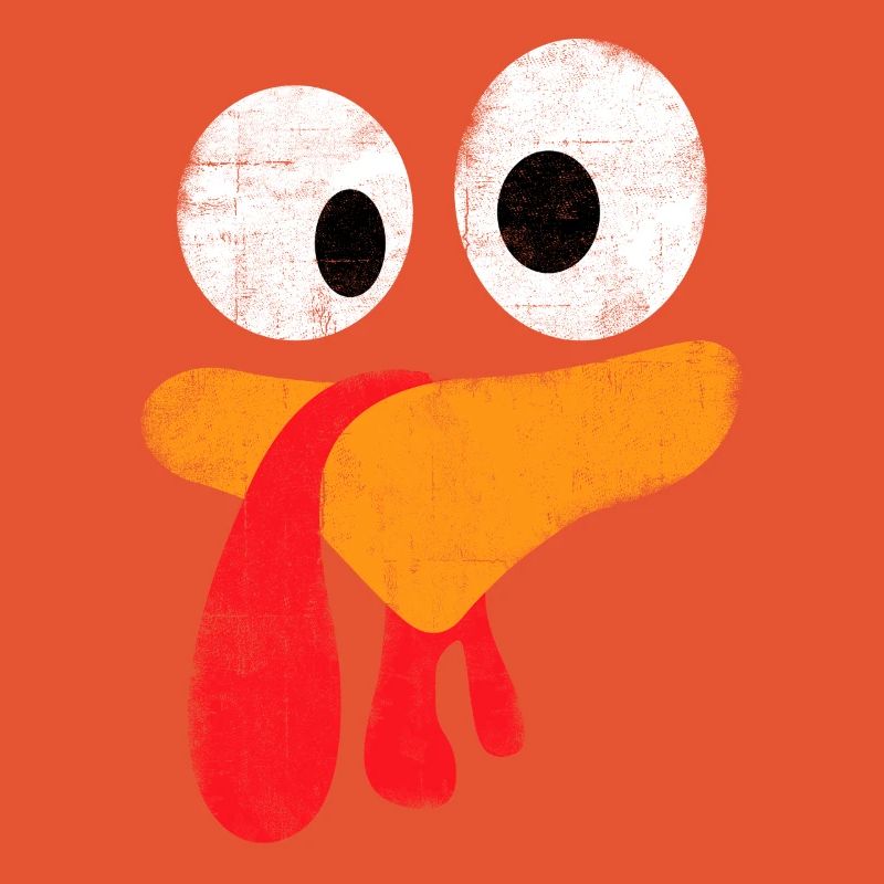 Fête de thanksgiving - Drôle de visage de dinde