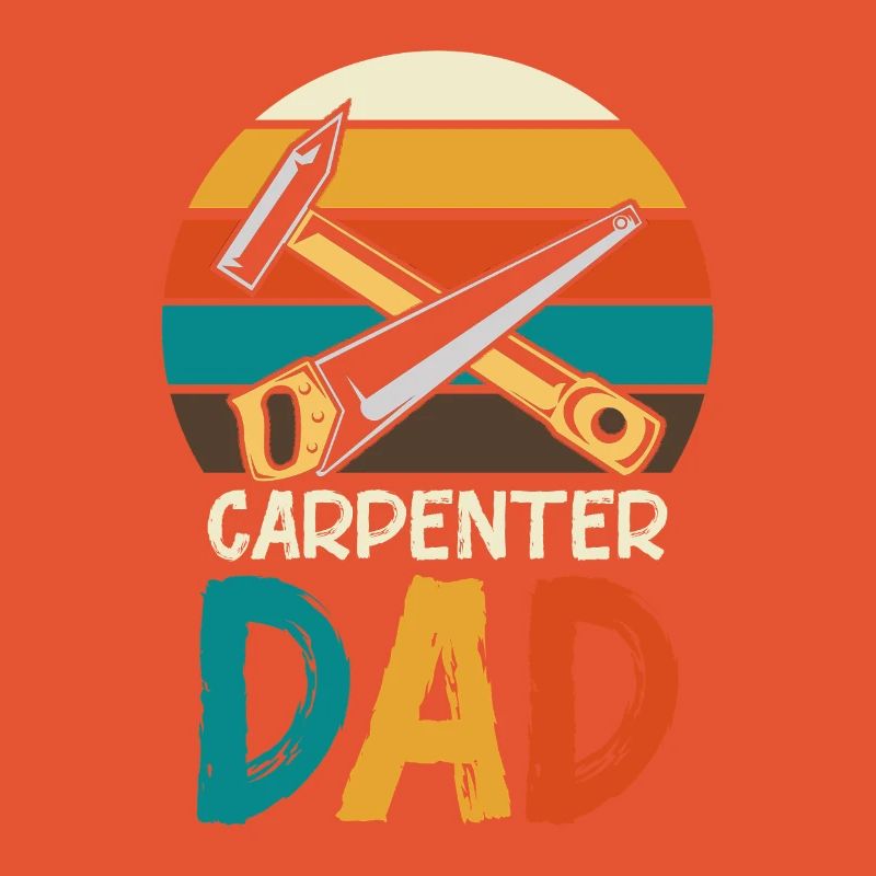 Carpenter Father Retro Tools