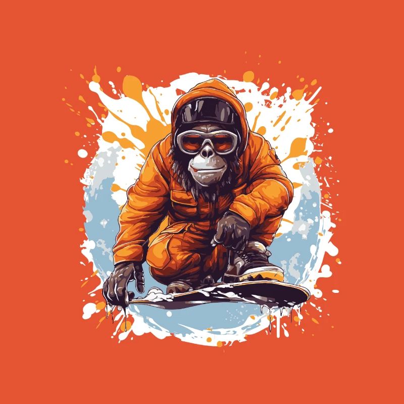 Monkey Snowboard